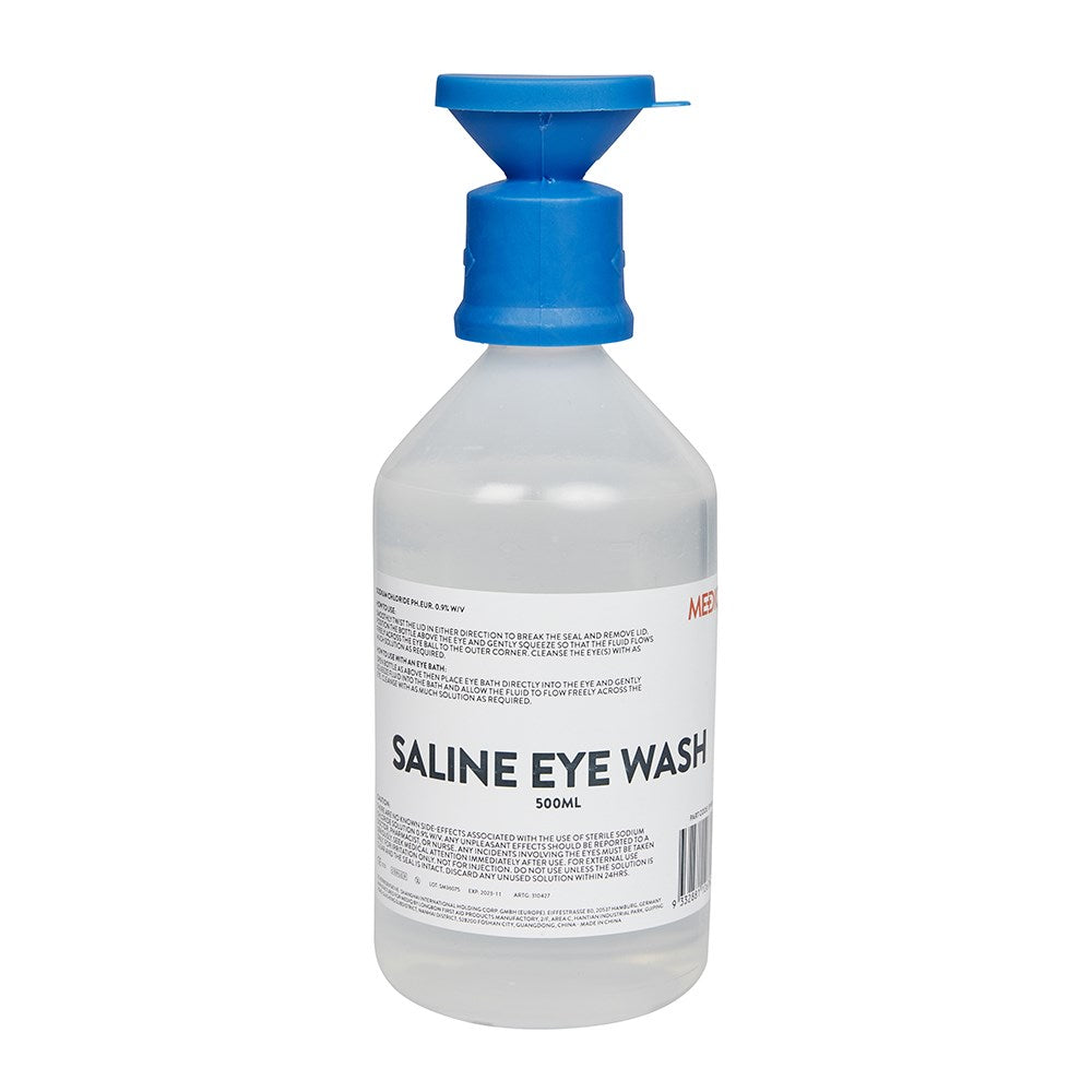 Eye Wash (Saline Solution) - 500mL - Dangerous Goods PPE